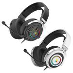 Bloody G535 Virtual 7.1 Surround Sound Gaming Headset - 50mm HD Driver - RGB Lighting - 7.1 Virtual Sound - Immersive Directional Audio - Detachable Noise-Cancelling Mic