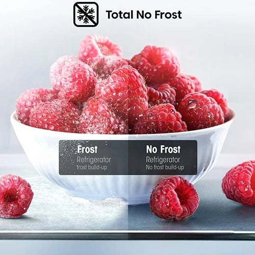 Hisense Upright Freezer FV3N769NAI - Total No Frost Technology - 22 ft. Capacity - Super-Freeze Function - High-Efficiency Inverter - Electronic LED Touch Control - Silver