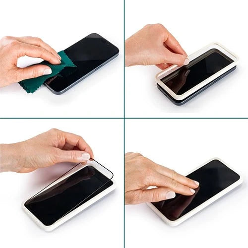 Hama Extreme Protect Mobile Phone Protective Glass - D3O Impact Technology - 10H Scratch Resistance - 3D Full Screen Coverage - EcoFrame Installation Aid - Transparent