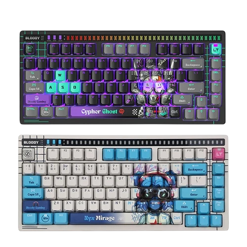 Bloody AT75 Alpha Optical Switch Keyboard - 75% - Alpha Optical Switch - Wired - Adjustable Actuation Point