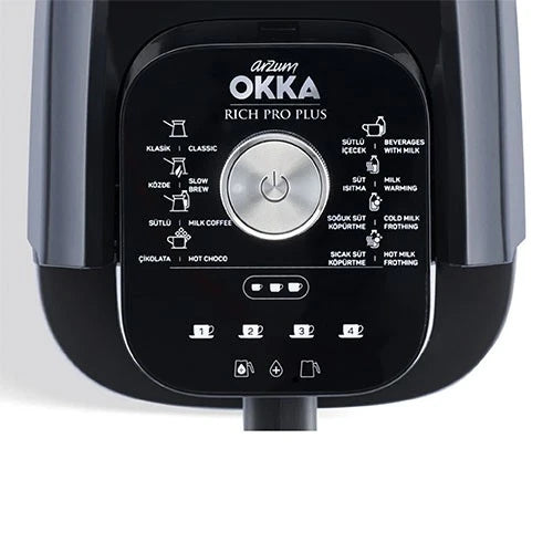Arzum Coffee Machine OK0038CR Okka Rich Pro Plus - 700 W - Multiple Brewing Modes - Smart Design - Milk Frother - 1.3 L Capacity