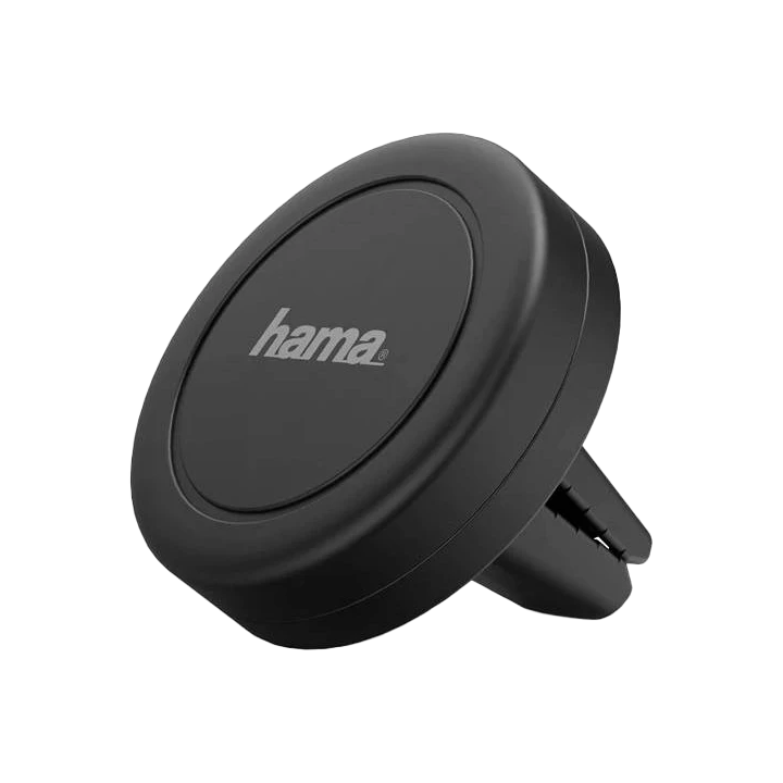 Hama Magnet Vent Universal Smartphone Holder 188301 - Magnetic Hold - One-Hand Use - Scratch Protection - Black