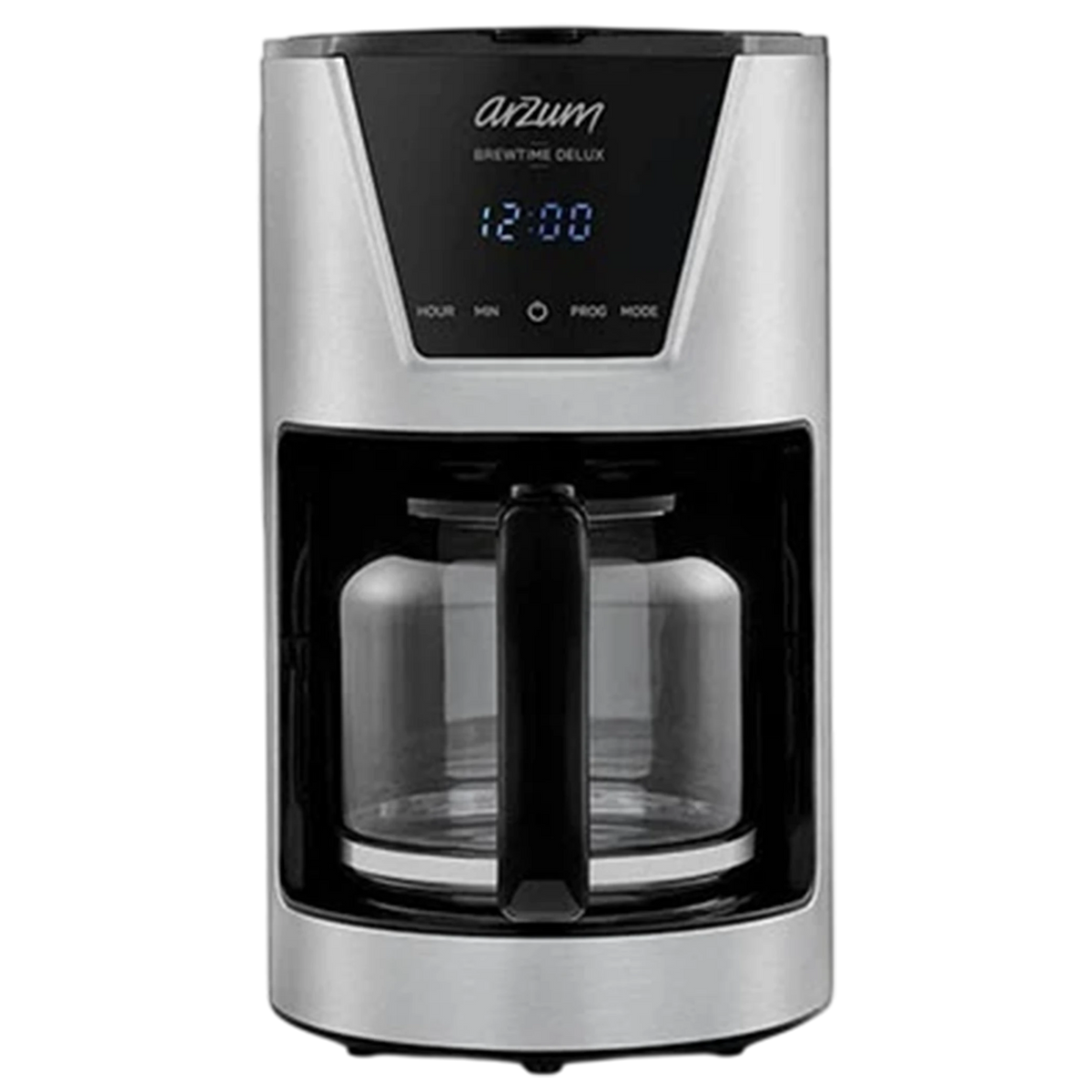 Arzum Brewtime Delux Filter AR3081 - Drip Coffee Machine - 1.5L Capacity -900W - Aroma Strength Control - Anti-Drip System - Keep-Warm Function -  Inox
