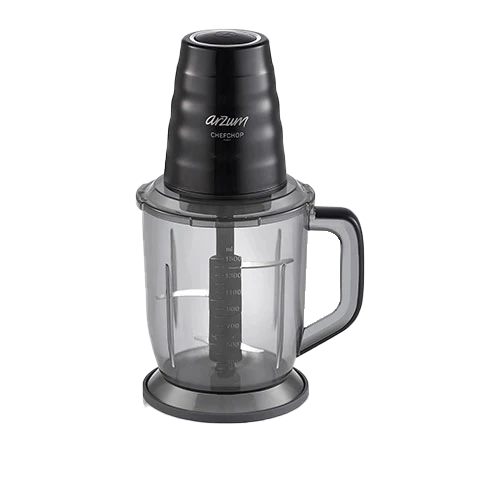 Arzum Chefchop Chopper AR1161B - 400W - 1.5L Bowl - Double-Layered Stainless Steel Blades - Black