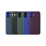 Apple iPhone 16 Plus Silicone Case - MagSafe Protective Cover - Recycled Silicone with Microfiber Lining - Camera Control Integration