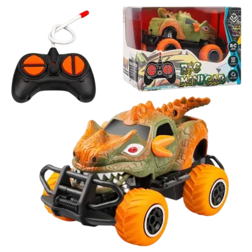 Yp Toys Dinosaur Monster Truck Remote Control Car for Kids - Safe for Kids - Orange