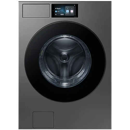 Samsung Front Load Washing Machine WF90F26ADSNQ - 7 Inch Touchscreen  - 26 Kg - 1100 RPM Spin Speed - Direct Drive Motor - AI OptiWash+ and AI EcoBubble - Dark Steel
