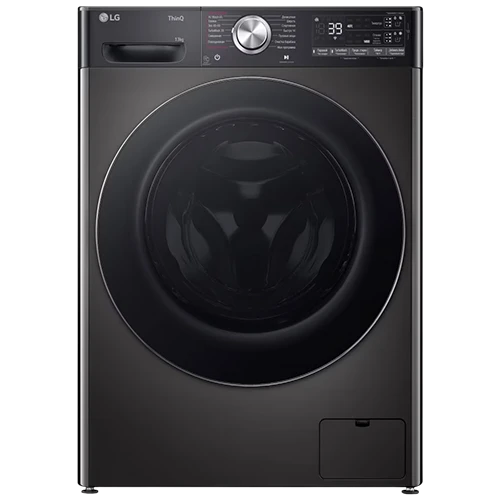 LG Washer-Dryer Combo WDR1307PBP - 13/7 Kg - Smart Diagnosis - Low Ampere Cycle - AI DD Intelligent Fabric Care - Platinum Black