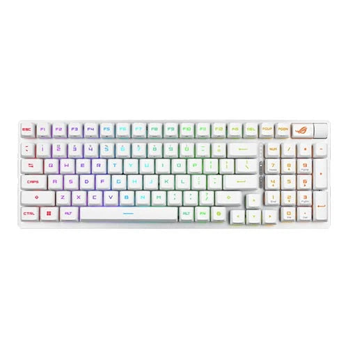 Asus ROG Strix Scope II 96 RX Wireless Gaming Keyboard - 96% - ROG RX Optical - Tri-Mode Wireless - Multi-Function Controls