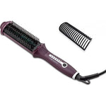 Fakir Illusion Effect Ionic Hair Straightening Brush - Tourmaline Ceramic Coating - Ionic Technology - Up to 220°C Adjustable Heat - Wet & Dry Use
