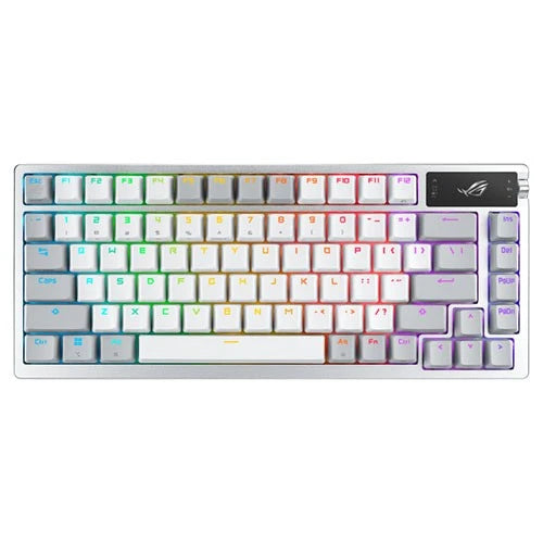 Asus ROG Azoth M701 Custom Gaming Keyboard with Arabic Layout - 75% - ROG NX Mechanical - Tri-mode Wireless - OLED Display