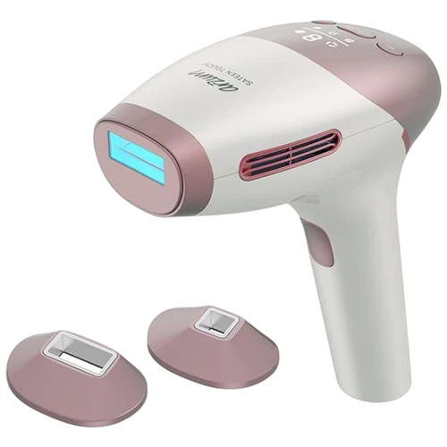 Arzum Sateen Touch Pro IPL AR5178 IPL Hair Removal System - 3 Attachments, Body, Face and Bikini Area - Integrated Cooling Function - Smart Skin Sensors - White / Gold Rose