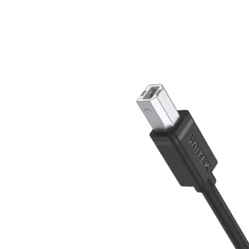 Unitek USB 2.0 to USB-B Cable - High-Speed Data Transfer - Versatile Compatibility - Black