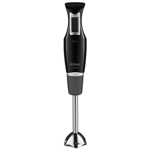 Arzum Monomix Hand Blender AR1132B 900 W -  Easy-Clean Design - Double-Sided Stainless Steel Blades - Black