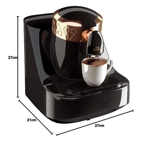 Arzum Okka OK001 Fully Automatic Coffee Machine - 710 W - 1 L Water Tank Capacity - Anti-Spill Technology - Self-Cleaning Function