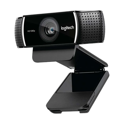 Logitech C922 Pro Stream Webcam - 1080p - 30FPS - Glass Lens/78° FOV - Auto Light Correction - Black