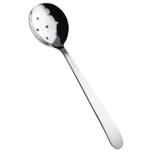 Salvinelli Grand Hotel P1CBBHO Pack - 1 Pieces - Serving Spoon with Holes - 29 x 7,5 cm - Silver