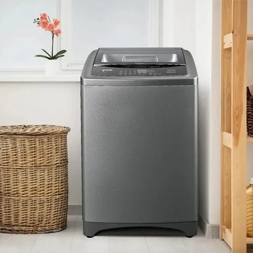 Gorenje Top Load Washing Machine - 700 rpm Spin Speed - 8 Wash Programs - Snowflake Drum Technology - Time Delay & Pause-and-Add Function - Grey