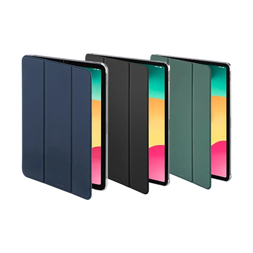 Hama Fold Clear Tablet Case - iPad Pro 13" (2024) - Protective Folio Cover - Transparent Back & Multi-Angle Stand - Automatic Wake/Sleep
