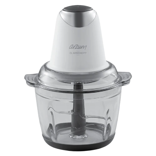 Arzum Chopper AR1164W - 300W - 1L Glass Bowl - 4 Stainless Steel Blades - White