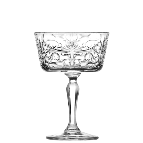RCR Tattoo Champagne Glass - 270 ml Capacity - Transparent