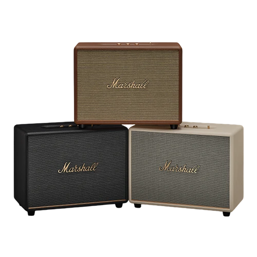 Marshall Woburn III Bluetooth Speaker - Immersive Stereo Sound with Bass and Treble Controls - HDMI, RCA, 3.5 mm Aux Inputs