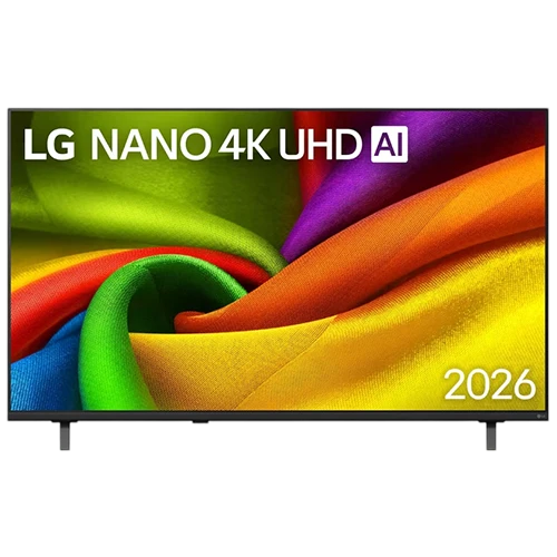 LG Nano 4K UHD AI NU84 Smart TV 2026 55 Inch 55NU840B6LA - Nano Detail Enhancer & Pure Colors - Game Enhancer & ALLM - HDR10 Pro & Film Maker Mode - LG Shield Security - Black