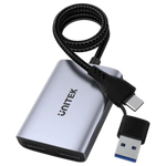 Unitek Adapter Multi Usb to Dual HD V1427A - Dual HDMI Display Support - 1080p@60Hz Resolution - Multiple Display Modes - Windows and macOS Compatibility - Durable Construction - Space Grey