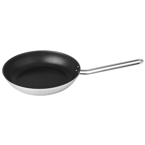 Silampos Nautilus Non-Stick Conical Frypan - Silver / Black
