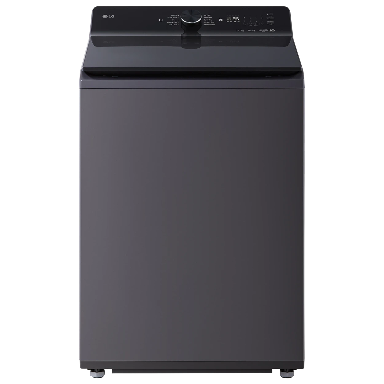 LG Top Load Washing Machine T25J4EFHT4A - 25 Kg Capacity - Inverter Direct Drive Motor - AI Wash & AI DD Technology - TurboWash3D System - 6 Motion Technology - Tub Clean Function - Smart Diagnosis - Graphite