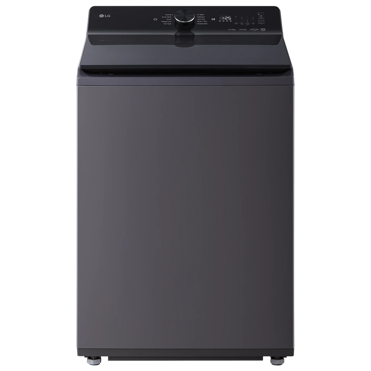 LG Top Load Washing Machine T25J4EFHT4A - 25 Kg Capacity - Inverter Direct Drive Motor - AI Wash & AI DD Technology - TurboWash3D System - 6 Motion Technology - Tub Clean Function - Smart Diagnosis - Graphite