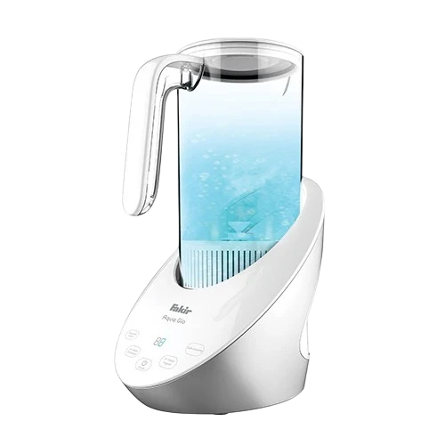 Fakir Hydrogen Water Generator Aqua Gio - Large Hopper Capacity - Touch Control Panel - Self-Cleaning Mode - Electrolysis Technology - Silver