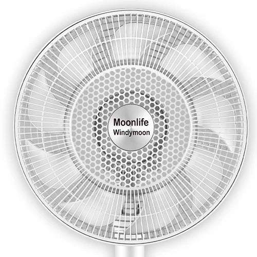 Moonlife Windymoon Standing Pedestal Fan MF015 - 9-Blade High Airflow - 60W Silent Motor - 3 Speeds