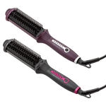 Fakir Illusion Effect Ionic Hair Straightening Brush - Tourmaline Ceramic Coating - Ionic Technology - Up to 220°C Adjustable Heat - Wet & Dry Use