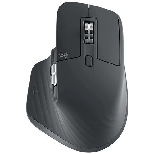 Logitech MX Master 3S Bluetooth and Wireless Mouse - 8K Optical Sensor - Quiet Click - 8000 DPI - Ergonomic Design - Graphite