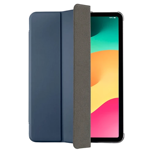 Hama Fold Clear Tablet Case 222088 - Apple iPad Air 11" (2024) - Foldable Protective Cover - Transparent Back with Auto Wake/Sleep Function - Dark Blue