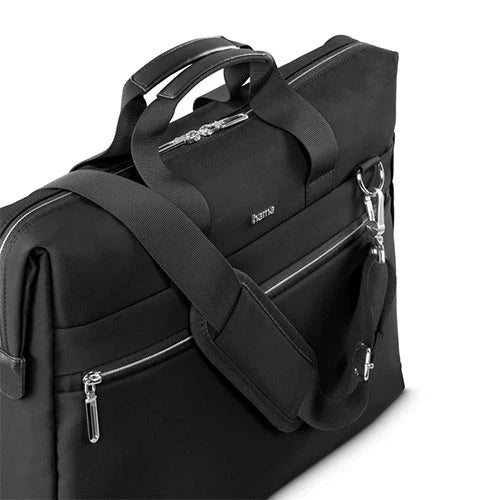 Hama Ultimate Laptop Bag - Water-Repellent Material - Trolley Strap - Laptop and Tablet Compartment - Black