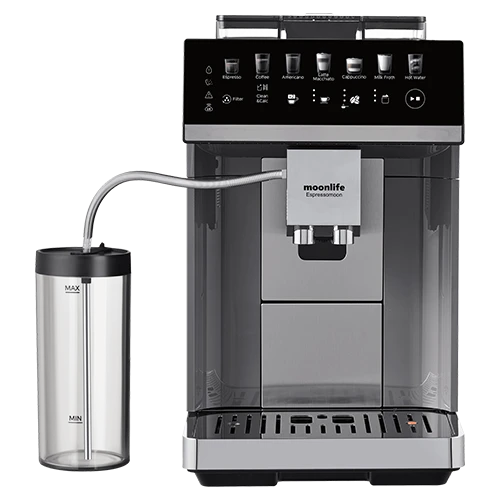 Moonlife Espressomoon MF218 Full Automatic Coffee Machine - 2 Cups Function - Automatic Milk System - One-Touch Operation
