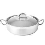 Silampos Nautilus Low Casserole - Silver