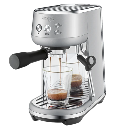 Sage The Bambino Compact Coffee Machine SES450BSS - ThermoJet Heating System - Manual Steam Wand - Stainless Steel