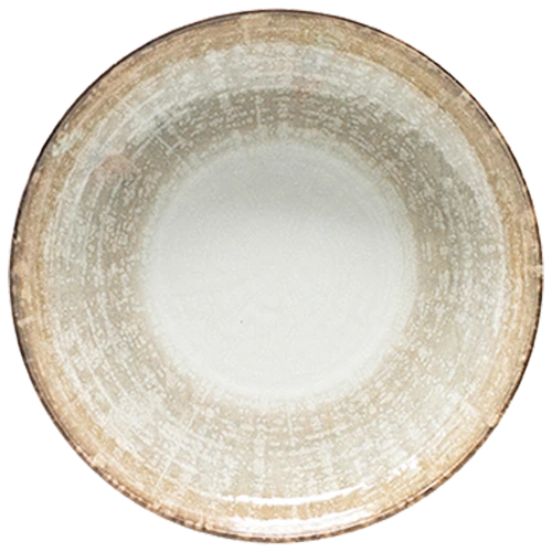 Saturnia Siviglia Crete Porcelain Soup Plate 22 cm - Beige