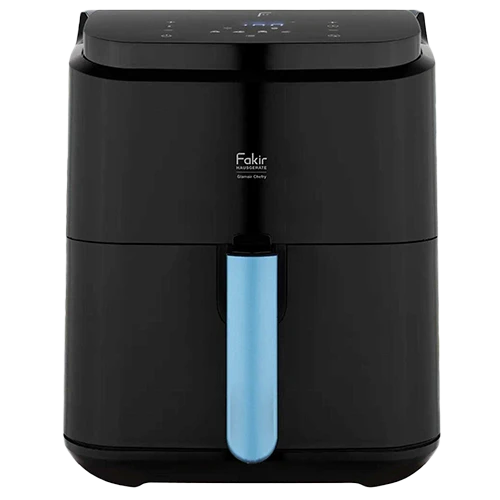 Fakir Glamair Chefry Hot Air Fryer - 1500 W - 5 L Capacity - 6 Cooking Modes - 40°C–200°C Temperature Range - Digital Touch Panel - Black + Free Gift : Fakir Chopper Choppy