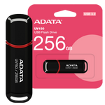Adata UV150 USB Flash Drive - USB 3.2 Gen1 - Up to 100 MB/s - Black