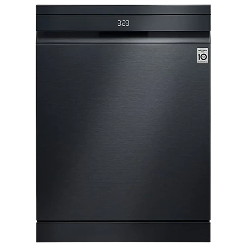 LG Dishwasher DFC237HMS - TrueSteam Technology - QuadWash Cleaning - 10 Wash Cycles - Quiet 44 dB Operation - EasyRack Plus & Smart Control - Black