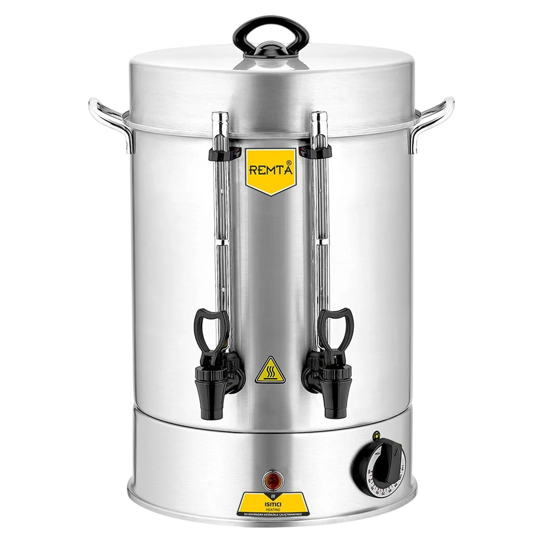 Remta R13 120 Cups Standard Tea Maker - 12 Liter Capacity - 2000W Power - 304-Grade Stainless Steel - Automatic Temperature Control - Silver