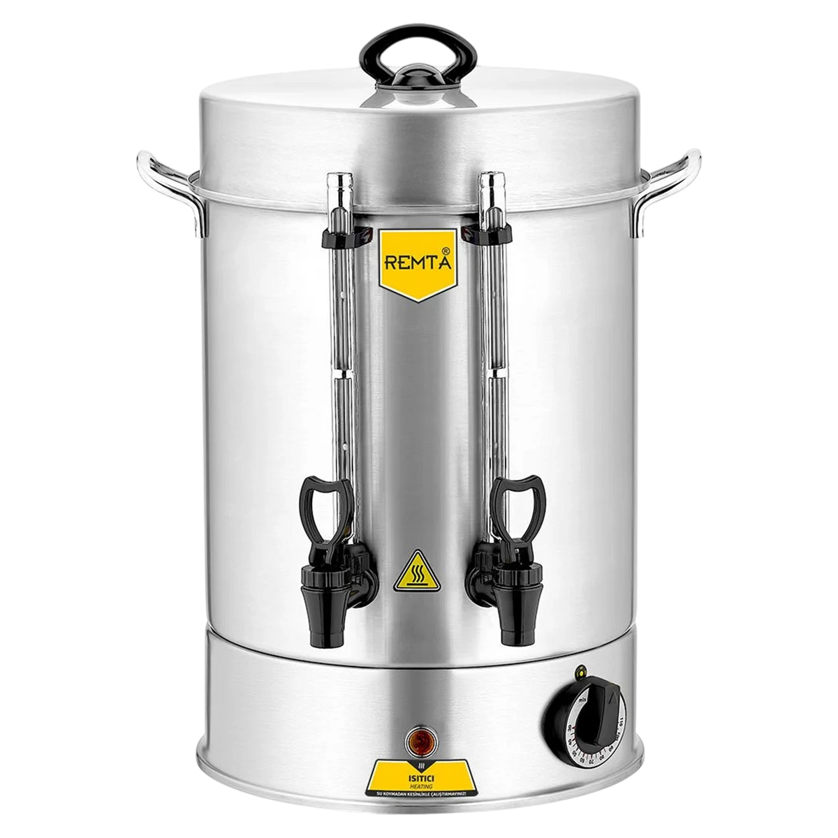 Remta R13 120 Cups Standard Tea Maker - 12 Liter Capacity - 2000W Power - 304-Grade Stainless Steel - Automatic Temperature Control - Silver