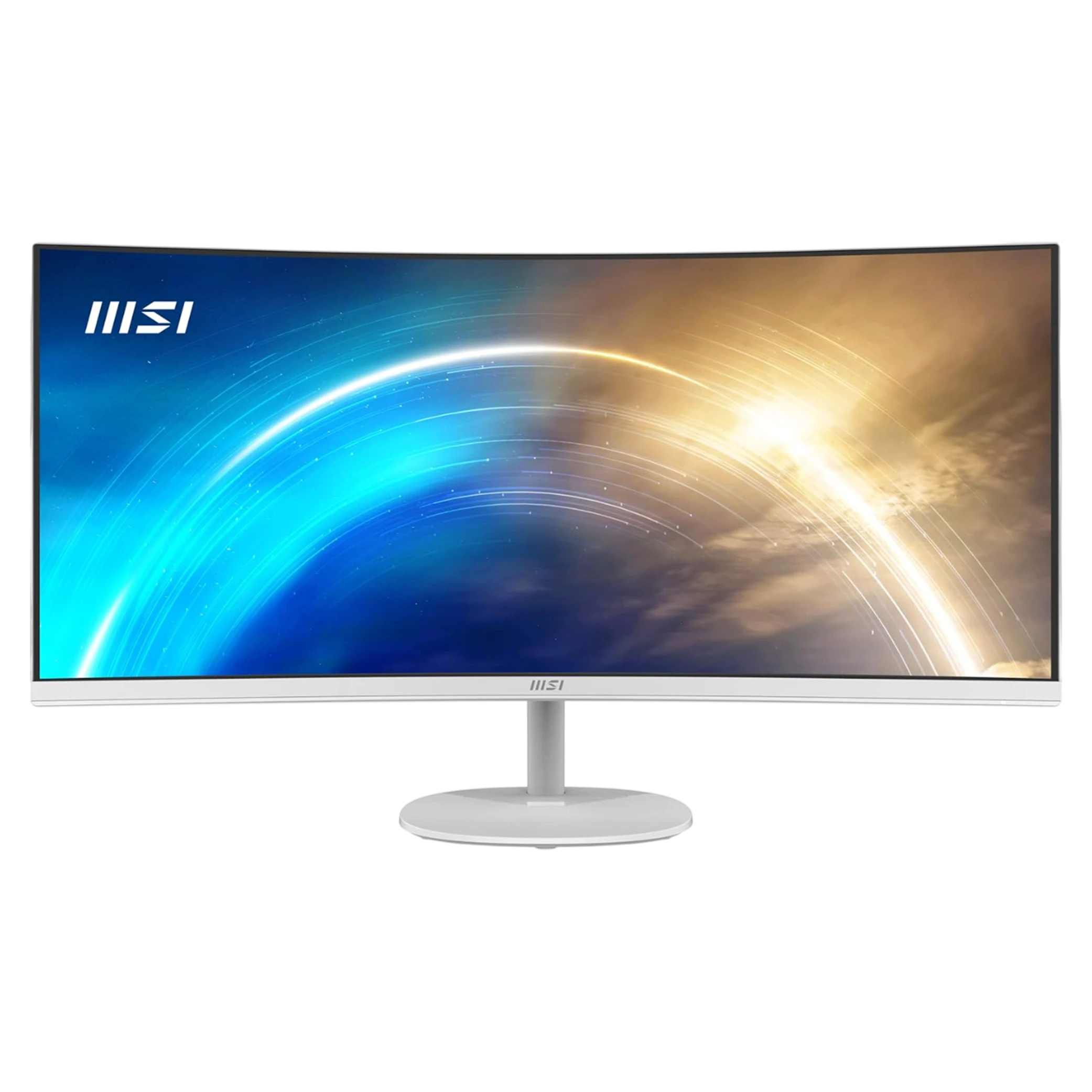 MSI Pro Business and Productivity Monitor PRO MP341CQW - 34 Inch - UWQHD - VA - 100Hz and 1ms MPRT - 1500R Curvature - White