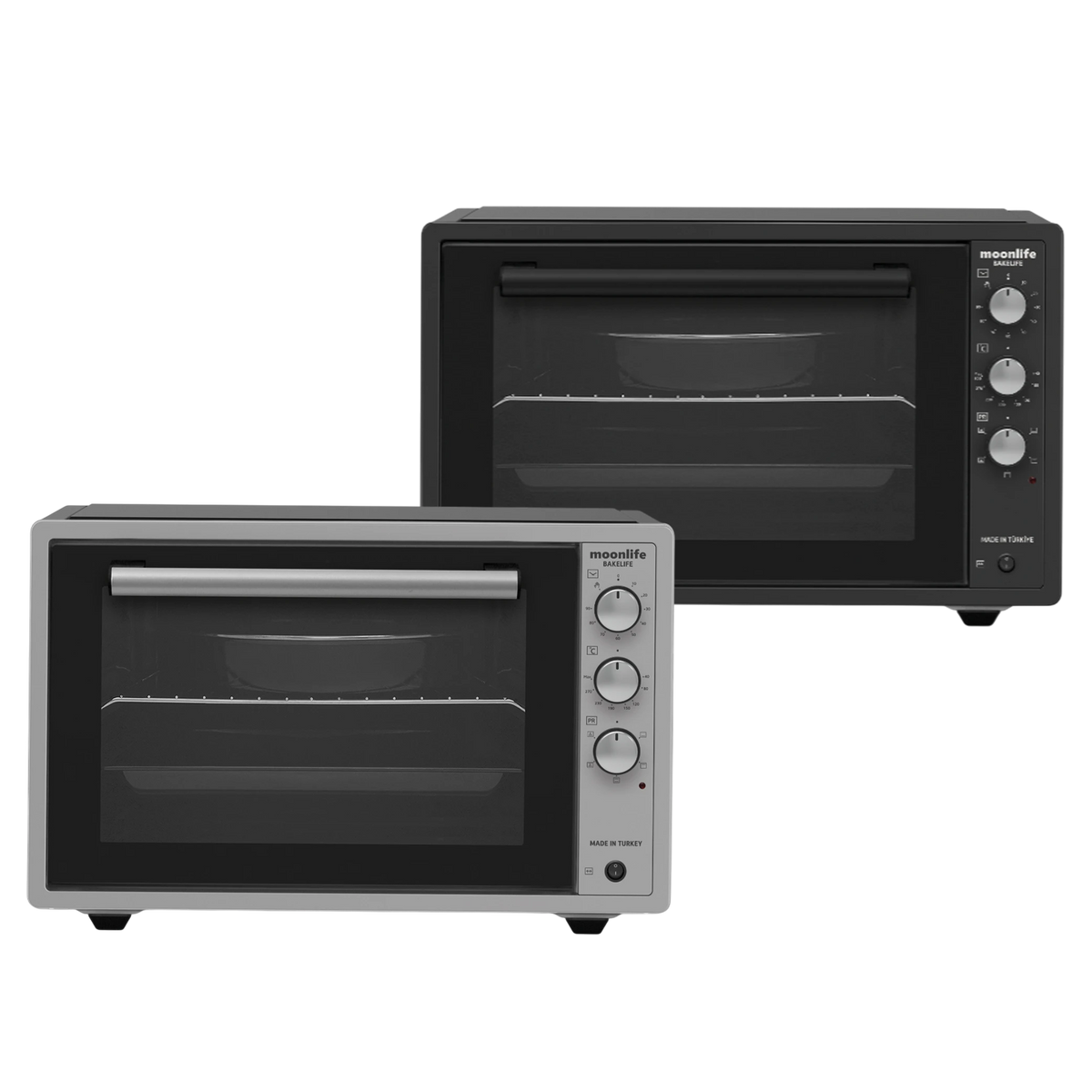Moonlife Bakelife Mini Oven MF405 - 70 L Capacity - 1800 W Power - Turbo Fan - Enamel‑Coated Trays