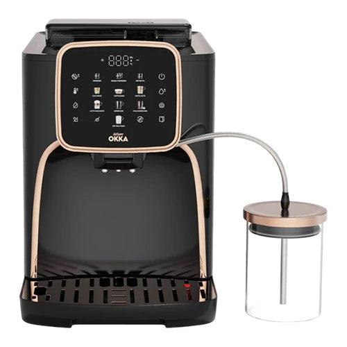Arzum Okka Espresso Pro OK0028 Full Automatic Machine - 11 Drink Options - 19 Bar Pump - Automatic Functions - 1.8L Water Tank