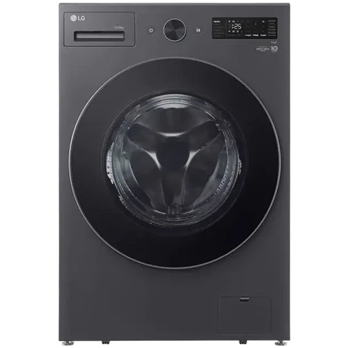 LG Washer-Dryer Combo WDN1508GRP - 15/8 Kg - AI DD™ Inverter Direct Drive Motor - TurboWash 360 - Steam Hygiene Technology - LED Display - Wi-Fi Connectivity -  Grey